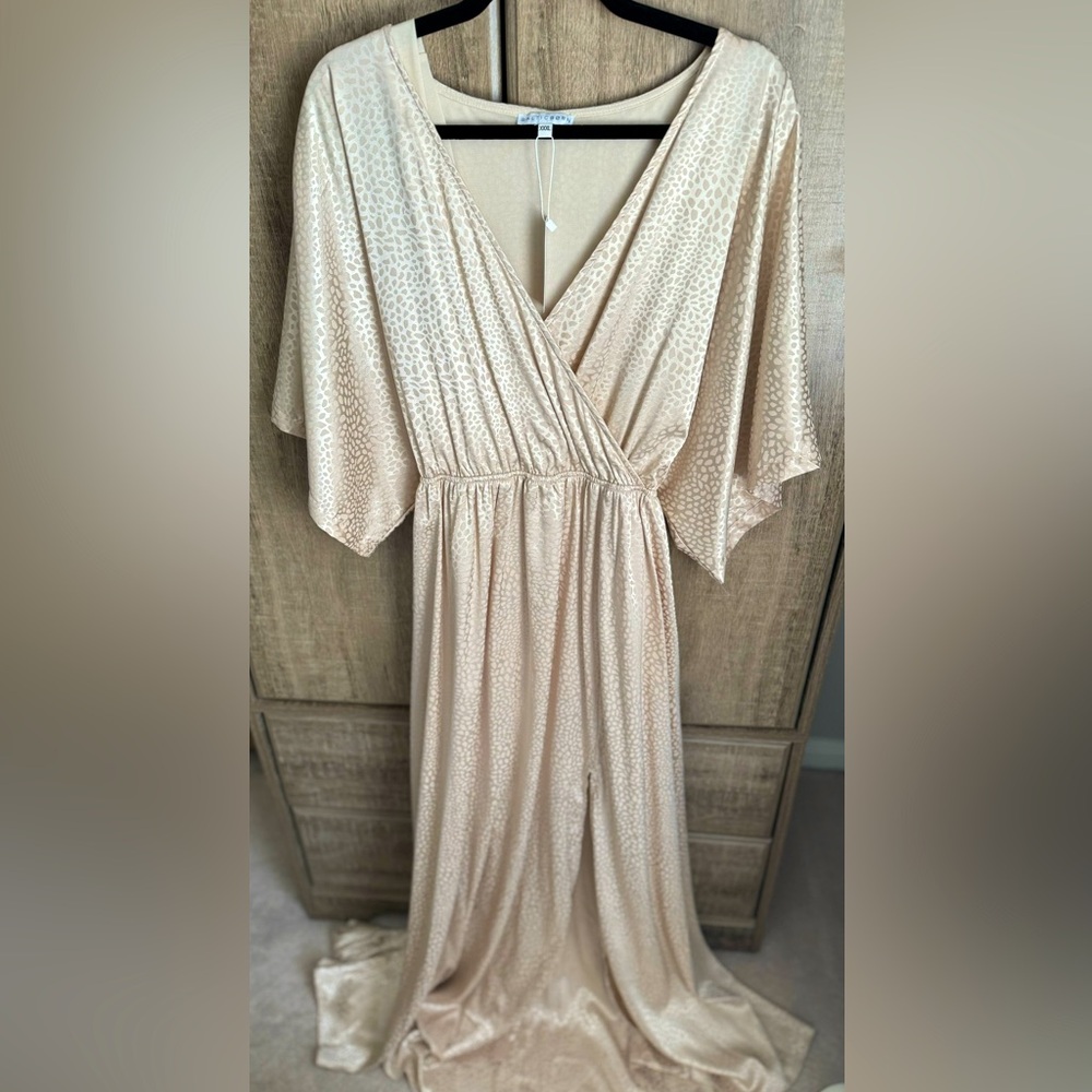 BalticBorn - Savannah Ivory Print Kimono Maxi XXXL